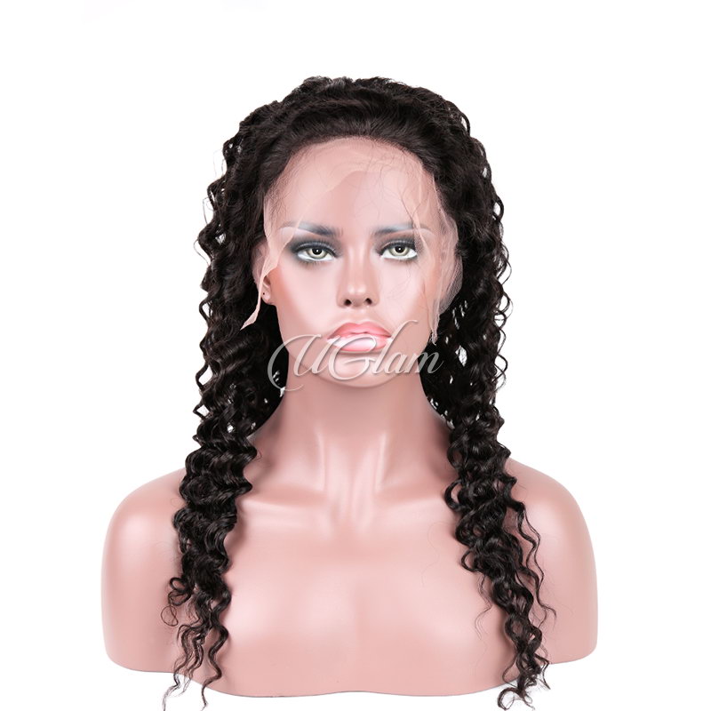 Uglam  Full Lace Wigs Deep Wave